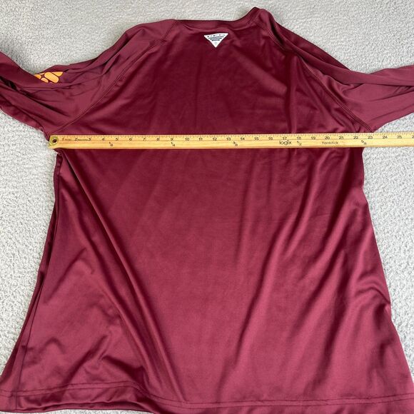 Columbia Virginia Tech Hokies Shirt Mens Large Long Sleeve PFG Omni Shade - Picture 10 of 12